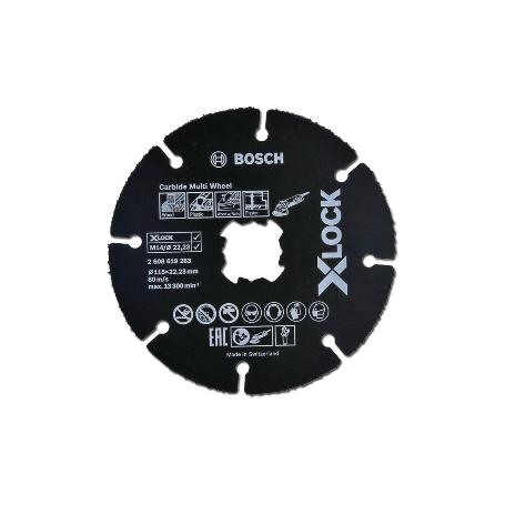 BOSCH DISCO CARBURO PROFES. X-LOCK MULTIMATERIAL 115 2608619283