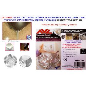 AVL FINST PROTEFIX ESQUINAS TRANSP.M-CTP 35X24MM BL4U 3682 (689)