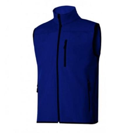 CHALECO SOFT SHELL ELASTICO VARIOS COLORES TALLA S-XXL TALLA XXL COLOR ROPA AZUL MARINO