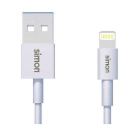 SIMON FINSTOCK CABLE LIGHTNING-USB A BLANCO 1 M MU100101