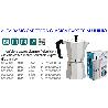 ALZA BASIC CAFETERA CLASICA EXPRES ALUMINIO   3 TAZAS 6002