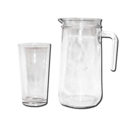 CRISTAL FINSTOCK ECO SET 7 PZ WANDA 6 VASOS REFRES+JARRA D01951