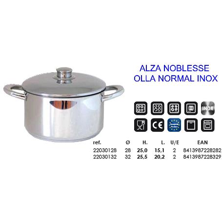 FINSTOCK ALZA NOBLES OLLA INOX 36 20,5CM LITROS 20,5 22030036