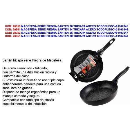 MAGEFESA FINSTOCK PIEDRA SARTEN 28 ACERO TODOFUEGO 01107648