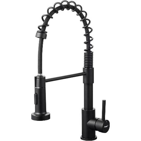 IBERGRIF GRIFO COCINA VERTICAL AIREADOR ALTA-PRESI NEGRO M22143B