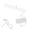 BRIDA NYLON 100%. COLOR BLANCO / NATURAL 2,5 X135 MM. 100 PIEZAS. ABRAZADERA PLASTICO, ORGANIZADOR CABLES, ALTA RES