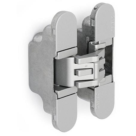 BISAGRA INVISIBLE AUTOCENTRANTE K2700 CR.SAT  AUTOCENTRANTE. 60KGS/3B. 120X76MM.