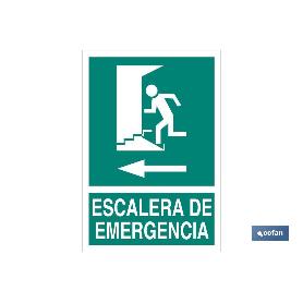 SEÑAL LUMINISCENTE 420X297MM. ESCALERA DE EMERGENCIA