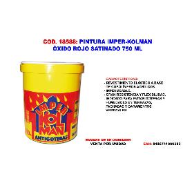 KOLMAN IMPERMEABILIZANTE FACHAD-TERRAZ ANTIGOTERA ROJO SAT 750ML