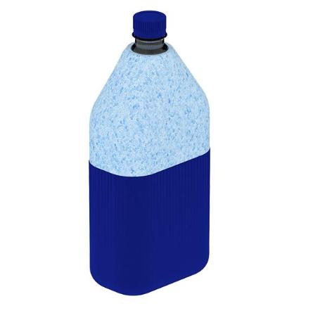 BOTELLA CORCHO 1 LITRO AZUL O GRIS 123X  78X275