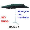 BAMBU SOMBRILLA VERDE RECTANGULAR+MANIVELA  290X190 UB006D