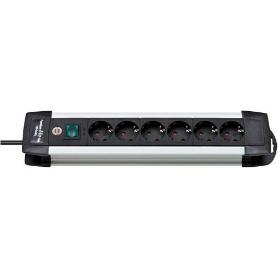 BRENNENSTUHL-1391000016-BASE M&#XFA;LTIPLE PREMIUM-ALU-LINE (6 TOMAS)