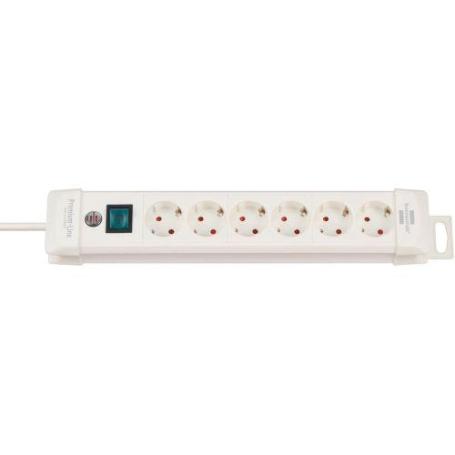 BRENNENSTUHL-1952260100-BASE M&#XFA;LTIPLE PREMIUM-LINE BLANCA CON VARIAS POSIBILIDAD DE INSTALACIÓN Y FIJACIÓN (6 
