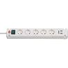 BRENNENSTUHL-1150660325-BASE M&#XFA;LTIPLE BREMOUNTA CON PUERTOS USB APTA PARA MONTAJE FIJO (COLOR BLANCO)