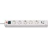 BRENNENSTUHL-1150660325-BASE M&#XFA;LTIPLE BREMOUNTA CON PUERTOS USB APTA PARA MONTAJE FIJO (COLOR BLANCO)