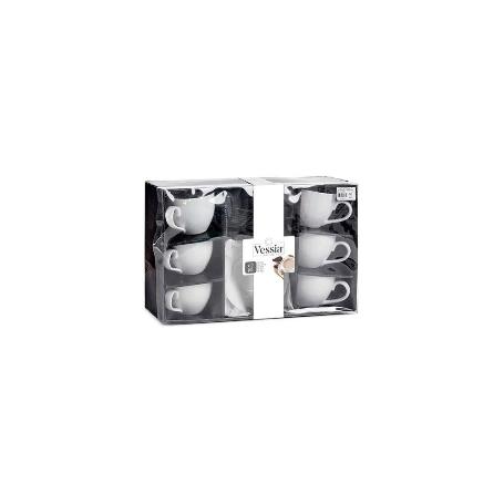 TAZAS PORCELANA + PLATO 420 ML  CAJA 6