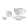 TAZAS PORCELANA + PLATO 420 ML  CAJA 6