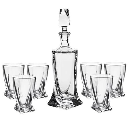 WHISKY 6 VASOS 340 ML + BOTELLA 850 ML JUEGO