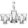WHISKY 6 VASOS 340 ML + BOTELLA 850 ML JUEGO