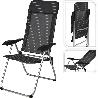 SILLON FIJO PLEGABLE BAJO ALUMINIO 77X53X61 CM AZUL