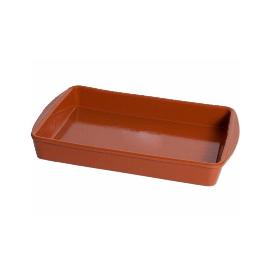 FUENTE RECTANGULAR BARRO ALAS 38X26 CM
