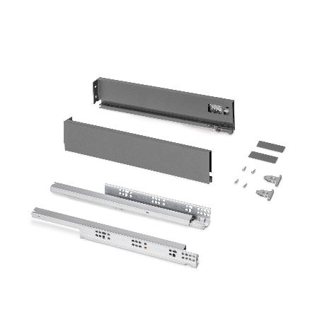 EMUCA CAJÓN EXTERIOR PROTONE 30KG CON GUÍAS DE EXTRACCIÓN TOTAL Y CIERRE SUAVE, ALTURA 93MM, PROFUNDIDAD 450MM, ACE