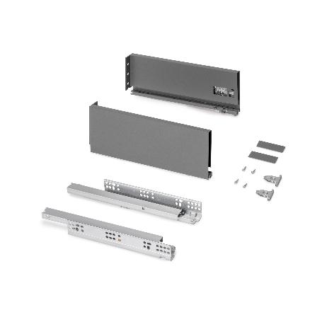 EMUCA CAJÓN EXTERIOR PROTONE 30KG CON GUÍAS DE EXTRACCIÓN TOTAL Y CIERRE SUAVE, ALTURA 131MM, PROFUNDIDAD 350MM, AC
