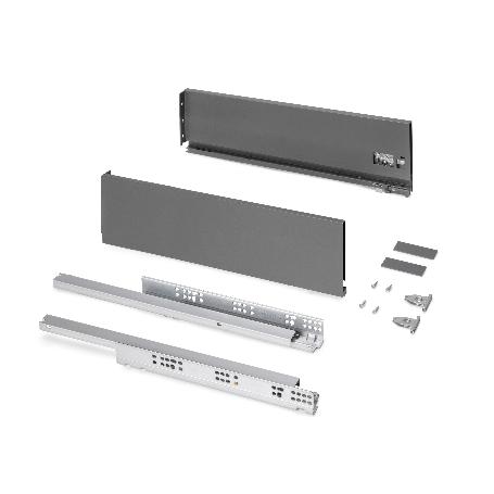 EMUCA CAJÓN EXTERIOR PROTONE 30KG CON GUÍAS DE EXTRACCIÓN TOTAL Y CIERRE SUAVE, ALTURA 131MM, PROFUNDIDAD 500MM, AC