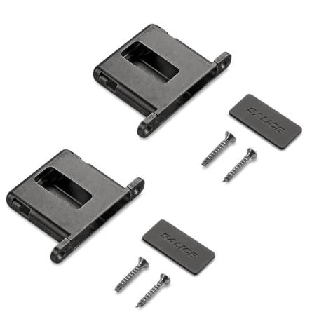 CONTENEDOR EMBUTIDO BISAGRA CONECTA ACABADO TITANIO SOLAPE 12.5 - 16.5MM