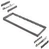 EMUCA BASTIDOR CON GUÍAS DE CIERRE SUAVE Y EXTRACCIÓN TOTAL PARA ACCESORIOS DE ARMARIO QUARTZ, 1012-1038MM, ALUMINI