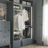 EMUCA BASTIDOR CON GUÍAS DE CIERRE SUAVE Y EXTRACCIÓN TOTAL PARA ACCESORIOS DE ARMARIO QUARTZ, 1012-1038MM, ALUMINI