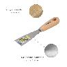 ESPATULA MANGO MADERA HOJA ACERO 40 MM. ESPATULA YESO, ESPATULA PINTOR, ESPATULA MASILLAS, ESPATULA PLADUR, ETC.