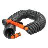 MANGUERA  EXTENSIBLE ESPIRAL AUTOENROSCABLE PARA RIEGO JARDIN 15 METROSCON PISTOLA Y CONECTORES