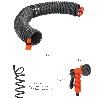 MANGUERA  EXTENSIBLE ESPIRAL AUTOENROSCABLE PARA RIEGO JARDIN 15 METROSCON PISTOLA Y CONECTORES