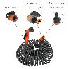 MANGUERA  EXTENSIBLE ESPIRAL AUTOENROSCABLE PARA RIEGO JARDIN 15 METROSCON PISTOLA Y CONECTORES