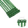 BRIDA NYLON 100%. COLOR VERDE 2,5 X 100 MM. BOLSA 100 UNIDADES. ABRAZADERA PLASTICO, ORGANIZADOR CABLES, ALTA RESIS