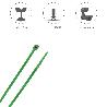BRIDA NYLON 100%. COLOR VERDE 2,5 X 100 MM. BOLSA 100 UNIDADES. ABRAZADERA PLASTICO, ORGANIZADOR CABLES, ALTA RESIS