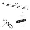 BRIDA NYLON 100%. COLOR NEGRO 4,5 X 360 MM. BOLSA 100 UNIDADES. ABRAZADERA PLASTICO, ORGANIZADOR CABLES, ALTA RESIS