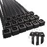 BRIDA NYLON 100%. COLOR NEGRO 4,5 X 360 MM. BOLSA 100 UNIDADES. ABRAZADERA PLASTICO, ORGANIZADOR CABLES, ALTA RESIS