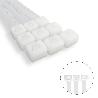 BRIDA NYLON 100%. COLOR BLANCO / NATURAL 3,5 X 200 MM. 100 PIEZAS. ABRAZADERA PLASTICO, ORGANIZADOR CABLES, ALTA RE