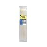 BRIDA NYLON 100%. COLOR BLANCO / NATURAL 3,5 X 200 MM. 100 PIEZAS. ABRAZADERA PLASTICO, ORGANIZADOR CABLES, ALTA RE
