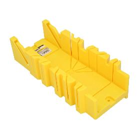 GUIA INGLETES PLASTICO 10,5X 30 CM. CAJA INGLETES, CAJA SIERRA INGLETADORA, GUIA INGLETADORA. 3 ANGULOS