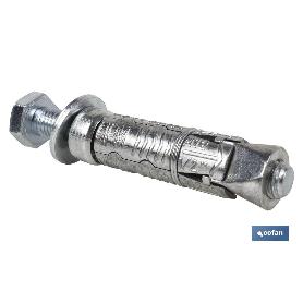 ANCLAJE ZAMAK HPM M-6X50 CON TORNILLO 8.8   CAJA 100 UNID.