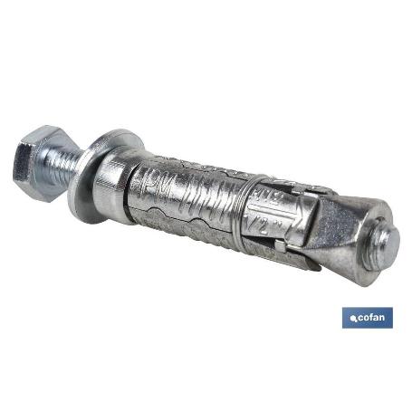 ANCLAJE ZAMAK HPM M-8X50 CON TORNILLO 8.8   CAJA 50 UNID.