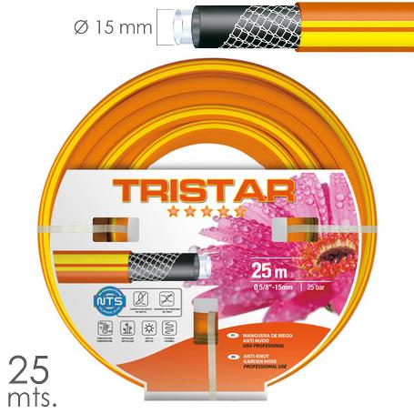 MANGUERA TRICOTADO NO TORSION 15 MM. - 5/8 ROLLO 25 METROS