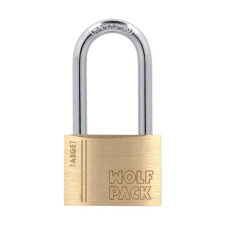 CANDADO LATON ARCO LARGO 60 MM. ARCO ENDURECIDO. CANDADO MALETAS, CANDADO TAQUILLAS, CANDADO PUERTAS