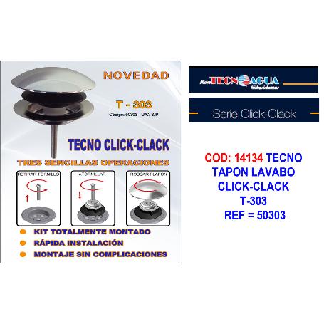 TECNO TAPON LAVABO CLICK-CLACK T-303 50303