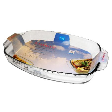 BAJA TERMISIL FUENTE RECTANGULAR CRISTAL HORNO-MICRO 3,6 L
