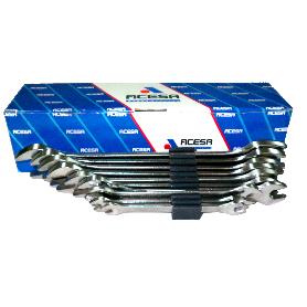 ACESA FINSTOCK LLAVE 702 PLANA JUG. 6 PIEZAS CAJA