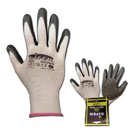 GUANTE SIFER NITRILO GRIS DOBLE CAPA NYLON XXL 11 SINIGRIS IRIS